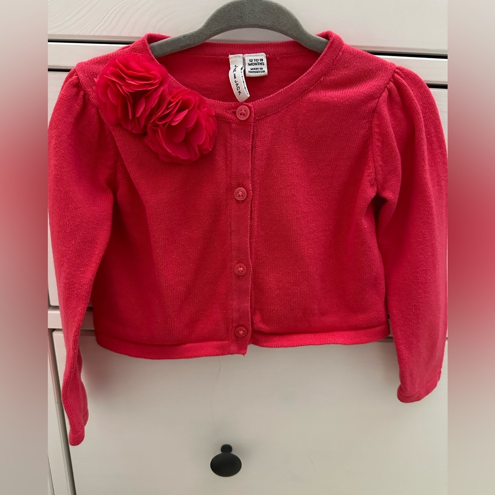 Janie and Jack pink toddler sweater